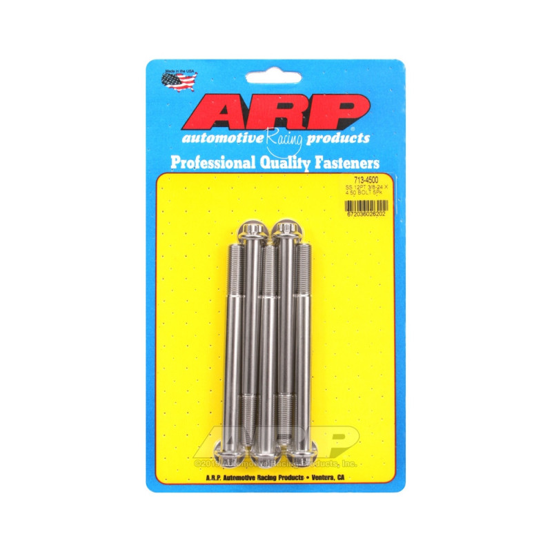 Șuruburi și piulițe universale ARP cu cap mic 3/8-24 – Oțel inoxidabil, 12 bucăți x 5 - ARP-713-4500 - 713-4500 - 3666618197708